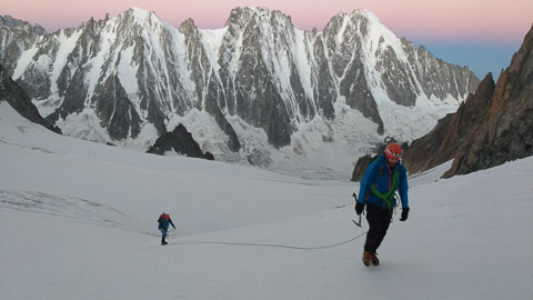 Alpinisme FRANCE Aiguille d'Argentière arête de Flèche Rousse (3901m)