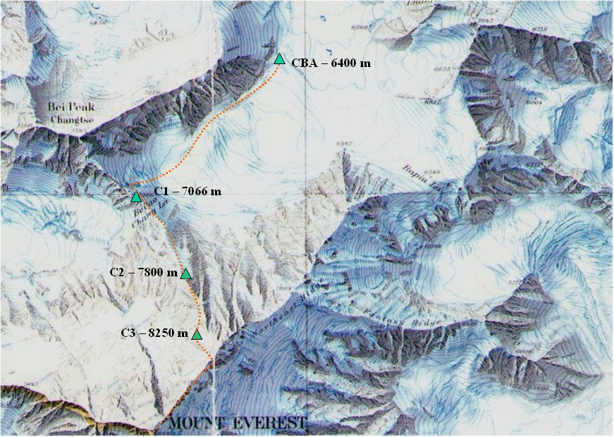 Expédition Everest  Arête Nord  Avril  Mai 2009